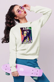 Ada Lovelace Baskılı Unisex Ekru Sweatshirt