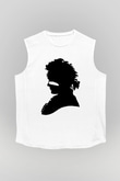 Adam Ant Beyaz Unisex Kolsuz Tişört