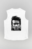 Adam Ant Beyaz Unisex Kolsuz Tişört