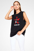 Adam Ant Siyah Unisex Kolsuz Tişört