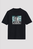 Adam Beyer Baskılı Unisex Oversize Siyah Tişört