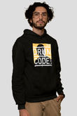 Adam Beyer Siyah Unisex Kapüşonlu Sweatshirt