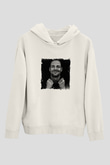 Adam BeyerBaskılı Beyaz Hoodie