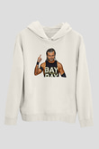 Adam Cole Baskılı Beyaz Unisex Hoodie