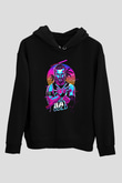 Adam Cole Baskılı Unisex Siyah Hoodie