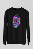 Adam Cole Baskılı Unisex Siyah Sweatshirt