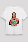 Adam Cole Unisex Baskılı Beyaz Tişört - Tshirt