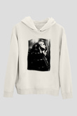 Adele Beyaz Unisex Kapşonlu Sweatshirt