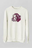Adele Beyaz Unisex Sweatshirt