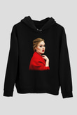 Adele Siyah Unisex Hoodie