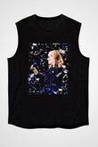 Adele Siyah Unisex Kolsuz Tişört