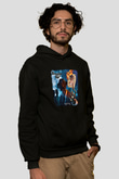 Adrenaline Mob Baskılı Unisex Siyah Hoodie