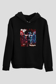 Adrenaline Mob Baskılı Unisex Siyah Hoodie