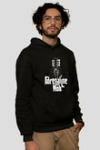 Adrenaline Mob Baskılı Unisex Siyah Hoodie