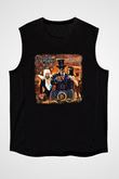 Adrenaline Mob Baskılı Unisex Siyah Kolsuz Tişört