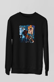 Adrenaline Mob Baskılı Unisex Siyah Sweatshirt