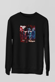 Adrenaline Mob Baskılı Unisex Siyah Sweatshirt
