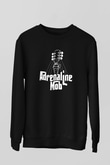 Adrenaline Mob Baskılı Unisex Siyah Sweatshirt