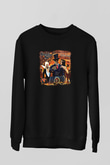 Adrenaline Mob Baskılı Unisex Siyah Sweatshirt