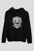 Adrenaline Mob Siyah Unisex Kapüşonlu Sweatshirt