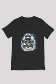 Adrenaline Mob Siyah Unisex V Yaka Tişört