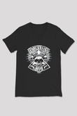Adrenaline Mob Siyah Unisex V Yaka Tişört