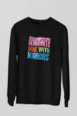 Aerosmith Baskılı Unisex Siyah Sweatshirt