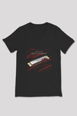 Aerosmith Baskılı Unisex Siyah V Yaka Tişört