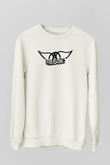 Aerosmith Beyaz Unisex Sweatshirt
