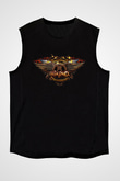 Aerosmith Siyah Unisex Kolsuz Tişört