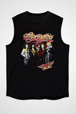 Aerosmith Siyah Unisex Kolsuz Tişört