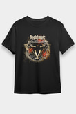 Aeternam Baskılı Unisex Siyah Tişört - Tshirt