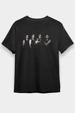 Aeternam Baskılı Unisex Siyah Tişört - Tshirt