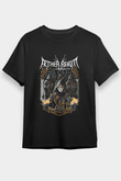 Aether Realm Baskılı Unisex Siyah Tişört - Tshirt