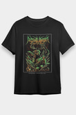 Aether Realm Baskılı Unisex Siyah Tişört - Tshirt