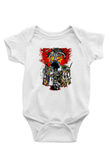Afro Samurai Baskılı Beyaz Unisex Bebek Body - Zıbın