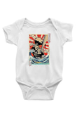 Afro Samurai Baskılı Beyaz Unisex Bebek Body - Zıbın