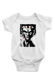 Afro Samurai Baskılı Beyaz Unisex Bebek Body - Zıbın