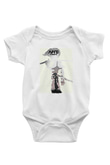 Afro Samurai Baskılı Beyaz Unisex Bebek Body - Zıbın