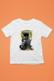 Afro Samurai Baskılı Beyaz Unisex Beyaz Çocuk Tişört - Tshirt