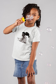 Afro Samurai Baskılı Beyaz Unisex Beyaz Çocuk Tişört - Tshirt
