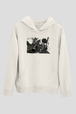 Afro Samurai Baskılı Beyaz Unisex Hoodie