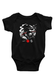 Afro Samurai Baskılı Unisex Siyah Bebek Body - Zıbın