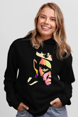 Afro Samurai Baskılı Unisex Siyah Hoodie