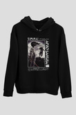 Afro Samurai Baskılı Unisex Siyah Hoodie