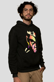 Afro Samurai Baskılı Unisex Siyah Hoodie