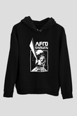 Afro Samurai Baskılı Unisex Siyah Hoodie
