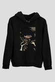 Afro Samurai Baskılı Unisex Siyah Hoodie