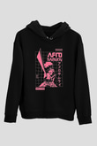 Afro Samurai Baskılı Unisex Siyah Hoodie
