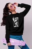 Afro Samurai Baskılı Unisex Siyah Sweatshirt
